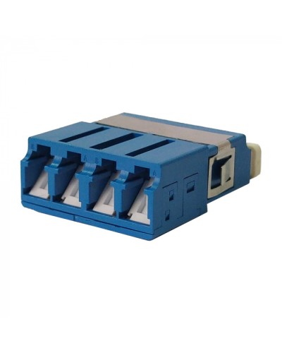 Адаптер оптический LC OM3, со шторкой, корпус SC, квадро LANMASTER (LAN-4LCS/SH-AM-OM3) во Владивостоке Проходные адаптеры и розетки оптические Pintop.ru