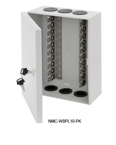 Щит распределительный настенный 10 плинтов NIKOMAX (NMC-WBPL10-PK) во Владивостоке Щиты электрические Pintop.ru