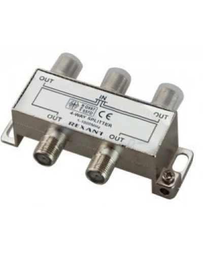 Делитель телевизионный ТВх4 под F разъём 5-1000 МГц (10шт/уп) REXANT 05-6003 во Владивостоке Системы видеонаблюдения Pintop.ru