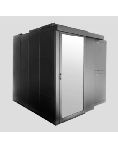 Дверь однорядного коридора поликарбонат сдвижная 42U для шкафов серии ШТК-СП-42.×.× ЦМО ЦОД-СП-Д1-42-9005 во Владивостоке Аксессуары для стоек и шкафов Pintop.ru