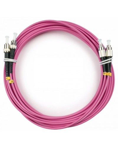 Шнур оптический duplex FC-ST 50/125 mm OM4 7м LSZH Cabeus FOP-50-OM4-FC-ST-7m во Владивостоке Патч-корды оптические Pintop.ru
