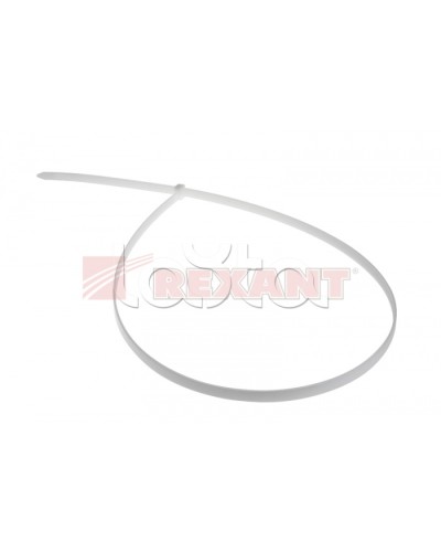 Хомут-стяжка нейлоновый 9х700 мм белый (100шт/уп) REXANT 07-0700-9 во Владивостоке Стяжки-хомуты Pintop.ru