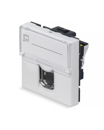 Модуль Keystone Jack RJ-45(8P8C), 180 градусов, категория 6a Cabeus (KJ-RJ45-Cat.6a-180T-FP-L-45) во Владивостоке Модули Keystone Pintop.ru