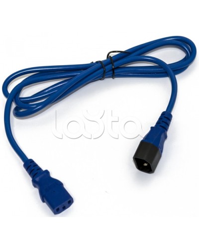 Кабель питания монитор-компьютер Hyperline PWC-IEC13-IEC14-3.0-BL во Владивостоке Патч-корды и пигтейлы Pintop.ru