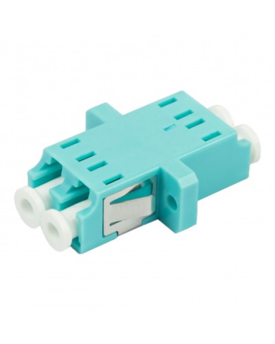 Адаптер оптический проходной LC-LC, OM3, дуплекс (duplex), бирюзовый Datarex DR-541123 во Владивостоке Коммутационные изделия Pintop.ru