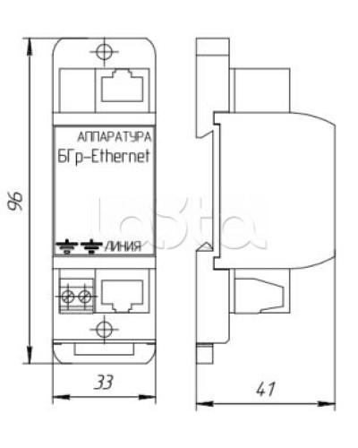Блок защиты извещателей от воздействия грозы и электромагнитных наводок Forteza Блок БГр-Ethernet-4 во Владивостоке Устройства защиты операционных процессоров (ОПС) Pintop.ru