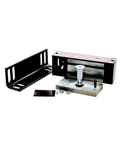 Замок электромагнитный Олевс М2-300 с уголком черный во Владивостоке Электромагнитные замки Pintop.ru