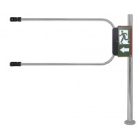 Smartec ST-GR010EC-CR - Калитка аварийного выхода с электромагнитом, хромированная, в комплекте стойка 1000 х D50 мм и створка 1000 х D25 мм.