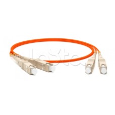 Патч-корд волоконно-оптический Hyperline FC-D2-50-FC/PR-LC/PR-H-2M-LSZH-OR