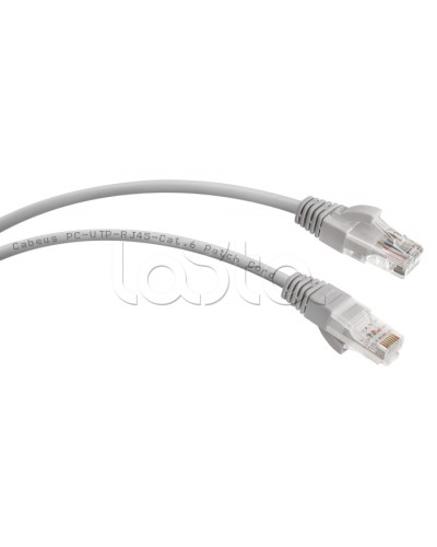 Патч-корд UTP, категория 6, 10 м, неэкранированный, серый Cabeus PC-UTP-RJ45-Cat.6-10m во Владивостоке Патчкорды (медные) Pintop.ru
