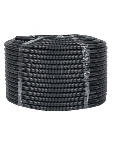 Труба гофр. ПНД с протяжкой d25 мм (50 м) черная EKF-Plast (tpnd-25-50m) во Владивостоке Труба гофрированная Pintop.ru