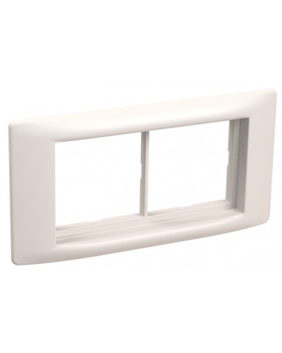 Рамка и суппорт для кабель-канала Праймер на 4 модуля, 60 мм белый IEK (CKK-40D-RSU4-060-K01) во Владивостоке Распределительные коробки Pintop.ru