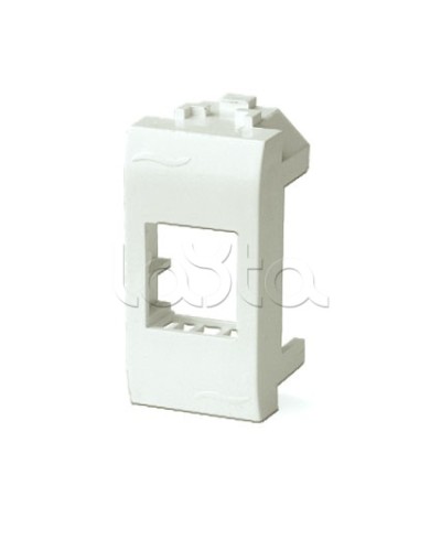 Адаптер для информационных разъемов Keystone, 1мод, белый ДКС 76607B во Владивостоке Распределительные коробки Pintop.ru