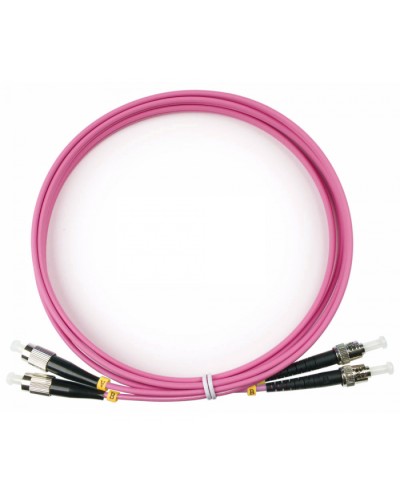 Шнур оптический duplex FC-ST 50/125 mm OM4 2м LSZH Cabeus FOP-50-OM4-FC-ST-2m во Владивостоке Патч-корды оптические Pintop.ru