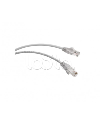 Патч-корд UTP, категория 5e, 0.5 м, LSZH, неэкранированный, серый Cabeus PC-UTP-RJ45-Cat.5e-0.5m-LSZH во Владивостоке Патчкорды (медные) Pintop.ru