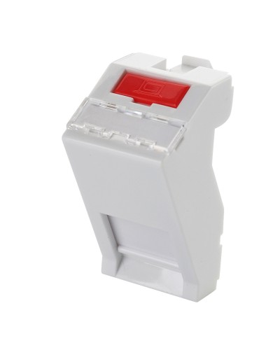 Адаптер 45 × 22,5 мм для 1 модуля Keystone, наклонный, белый Eurolan (16B-45-05WT) во Владивостоке Модули Keystone Pintop.ru