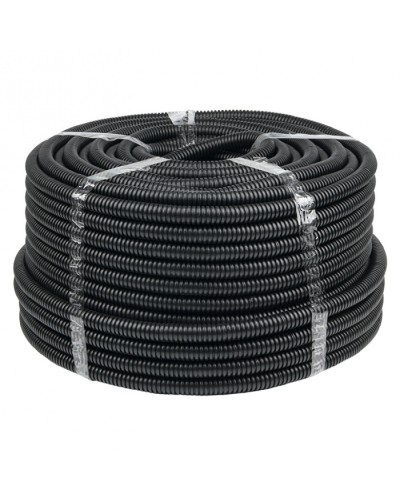 Труба гофр. ПНД с протяжкой d20 мм (100 м) черная EKF-Plast (tpnd-20) во Владивостоке Труба гофрированная Pintop.ru