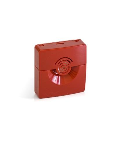 Оповещатель звуковой Рубеж ОПОП 2-35 12В (корпус красный) во Владивостоке Оповещатели Pintop.ru