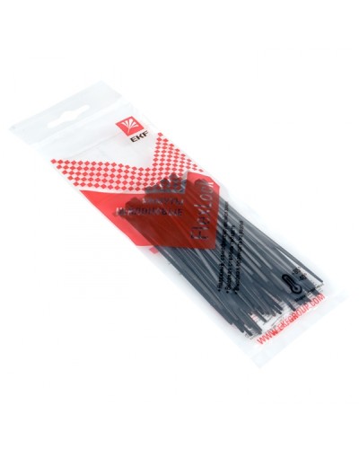 Хомут P6.6 стандартный (ч), 2.5x100 (50шт) FlexLock PROxima EKF (plc-fl-ctsb-2.5x100-r) во Владивостоке Стяжки-хомуты Pintop.ru