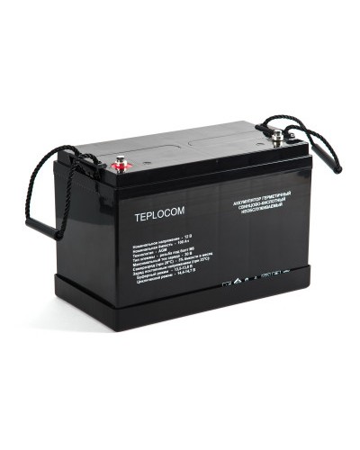 Аккумулятор герметичный Бастион АКБ TEPLOCOM (100Ач) во Владивостоке Электротехническое оборудование Pintop.ru