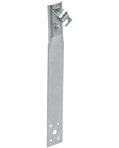 Держатель проводника круглого 6-10мм винтовой прямой h=150мм оцинкованная сталь IEK (ZDP86-11-1-16-150) во Владивостоке Крепеж Pintop.ru