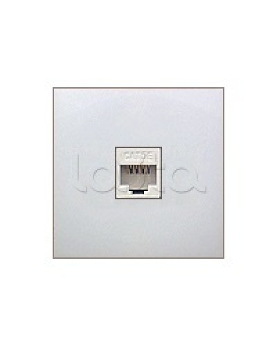 Накладка с суппортом розетки компьютерной и телефонной на 1 вход БЕЗ разъема LK60 Экопласт (866104-0) во Владивостоке Аксессуары для кабель-канала Pintop.ru