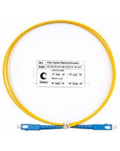 Пигтейл одномодовый оптический, SM 9/125, LSZH simplex SC/SC (1 м) Cabeus FOP(s)-9-SC-SC-1m во Владивостоке Патч-корды оптические Pintop.ru