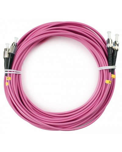 Шнур оптический duplex FC-ST 50/125 mm OM4 10м LSZH Cabeus FOP-50-OM4-FC-ST-10m во Владивостоке Патч-корды оптические Pintop.ru