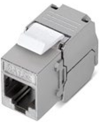 Вставка Keystone Jack RJ-45(8P8C), категория 6, 110 IDC, угол заделки 180 градусов, без инструмента (Toolless), экранированная, белая во Владивостоке Модули Keystone Pintop.ru