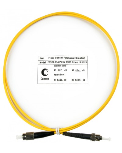 Шнур оптический simplex FC-ST 9/125 sm 1м LSZH Cabeus FOP(s)-9-FC-ST-1m во Владивостоке Патч-корды оптические Pintop.ru