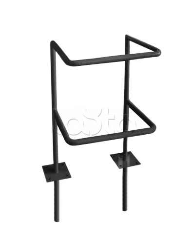 Ограждение стойки считывателя ОС-1 АЯКС, цвет черный, «под бетонирование» Магнито-контакт во Владивостоке Ограждения Pintop.ru