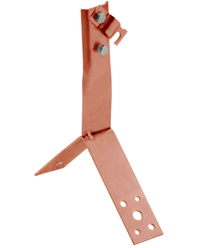 Держатель проводника круглого 6-10мм винтовой для конька h=80мм медь IEK (ZDP80-50-4-16-80) во Владивостоке Крепеж Pintop.ru