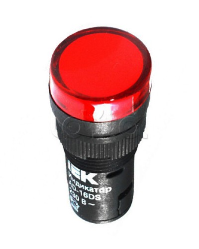Лампа AD16DS LED матрица d16мм красный 230В AC IEK (BLS10-ADDS-230-K04-16) во Владивостоке Источники света(Лампы) Pintop.ru