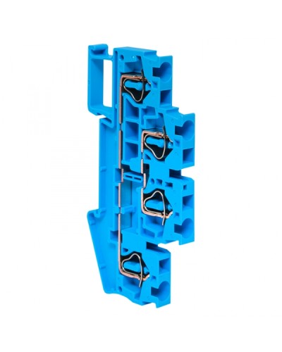 Колодка клеммная пружинная двойная JXB-ST-4 32А синяя EKF (plc-jxb-st-4-4-2-blue) во Владивостоке Клеммные колодки Pintop.ru