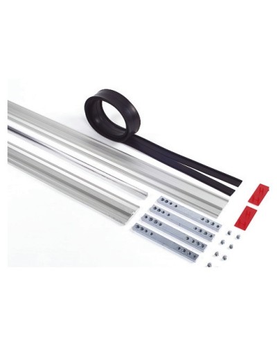 Пара торцевых заглушек для декорирования зажимных профилей на цельностеклянных полотнах Faac 105405 во Владивостоке Запчасти для шлагбаумов и автоматики Pintop.ru