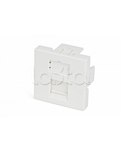 Вставка 45x45 (аналог Mosaic) для 1 модуля формата Keystone Jack, со шторкой Hyperline SIP2-1K-M45-45 во Владивостоке Модули Keystone Pintop.ru