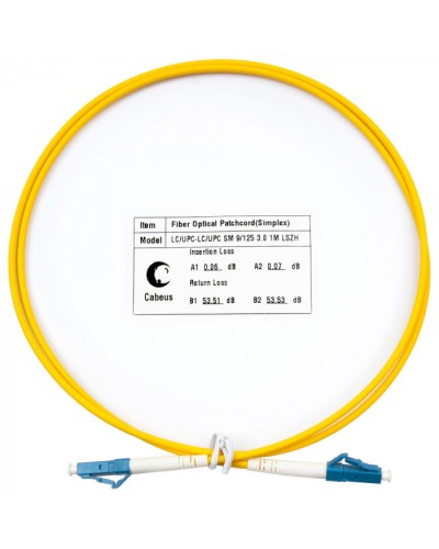 Шнур оптический simplex LC-LC 9/125 sm 1,5м LSZH Cabeus FOP(s)-9-LC-LC-1,5m во Владивостоке Патч-корды оптические Pintop.ru