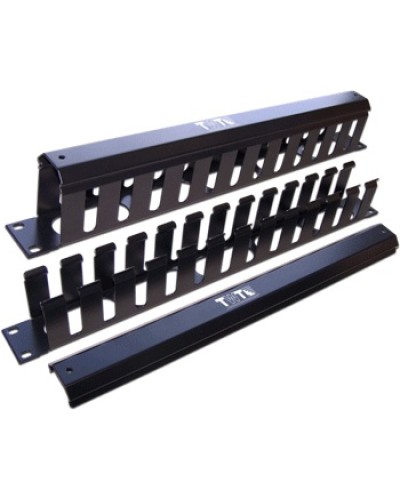 Органайзер кабельный горизонтальный 19 c крышкой, 2U TWT TWT-ORG/CV-2U во Владивостоке Кабельные органайзеры Pintop.ru