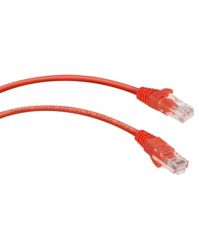 Патч-корд UTP, категория 5e, 0.5 м, неэкранированный, красный Cabeus PC-UTP-RJ45-Cat.5e-0.5m-RD во Владивостоке Патчкорды (медные) Pintop.ru