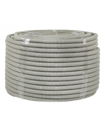 Труба гофр. ПВХ с протяжкой d16 мм (100 м) серая EKF-Plast (tg-z-16) во Владивостоке Труба гофрированная Pintop.ru