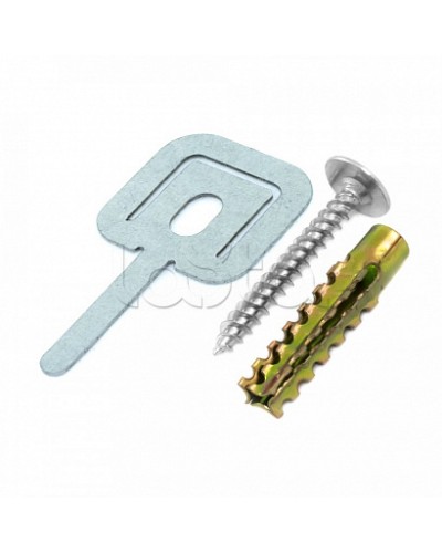 Комплекты для крепления ОКЛ с использованием самореза, дюбеля и хомута FR ПР-25 (100 шт) Промрукав (PR08.5200) во Владивостоке Огнестойкие кабельные линии Pintop.ru