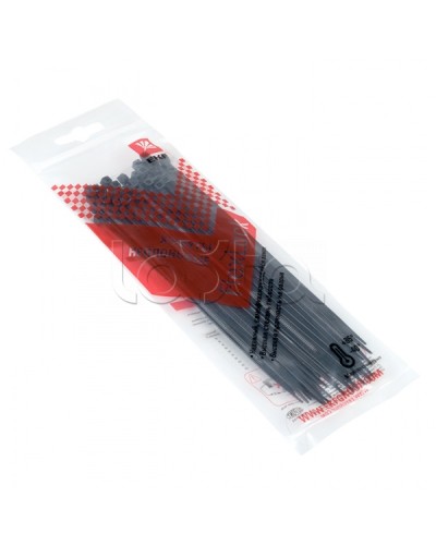 Хомут P6.6 стандартный (ч), 2.5x150 (50шт) FlexLock PROxima EKF (plc-fl-ctsb-2.5x150-r) во Владивостоке Стяжки-хомуты Pintop.ru