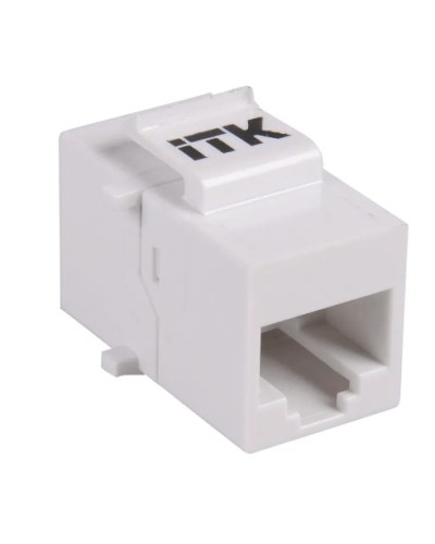 Проходной адаптер кат.5E UTP, RJ45-RJ45, тип Keystone Jack ITK CS7-1C5EU во Владивостоке Проходные адаптеры RJ-45 и разветвители Pintop.ru