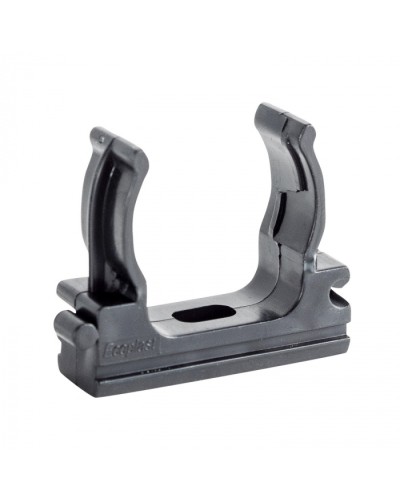 CF32G Держатель (клипса), без галогена, для труб D32мм, цвет чёрный (10шт) Экопласт (41732-10HF-BL) во Владивостоке Держатели, клипсы, скобы Pintop.ru