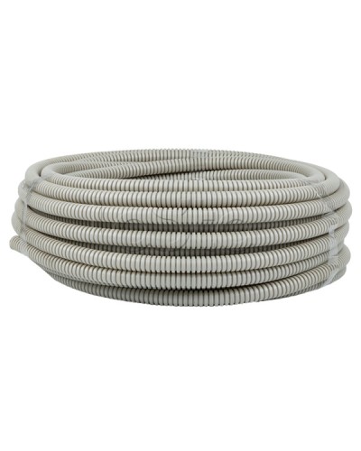 Труба гофр. ПВХ с протяжкой d16 мм (25 м) серая EKF-Plast (tg-z-16-25n) во Владивостоке Труба гофрированная Pintop.ru