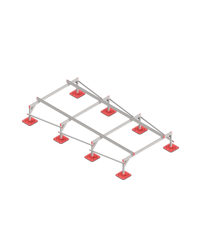 Опорная конструкция для установки оборудования TECHNORAPTOR FOOT 2000х4000 КМ-профиль (KM-TR-F-SSEI-2000-4000) во Владивостоке Системы видеонаблюдения Pintop.ru