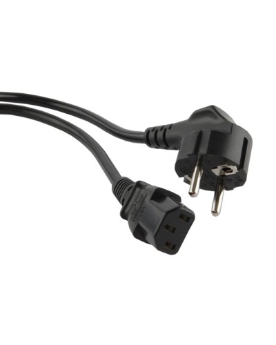 Кабель питания с заземлением Hyperline PWC-IEC13-IEC14-1,0-BK во Владивостоке Патч-корды и пигтейлы Pintop.ru