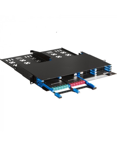 Бокс 19 на 12 компактных кассет MPO, 1U, черный LANMASTER (LAN-FOBM-12MCC-1U) во Владивостоке Патч-корды оптические Pintop.ru