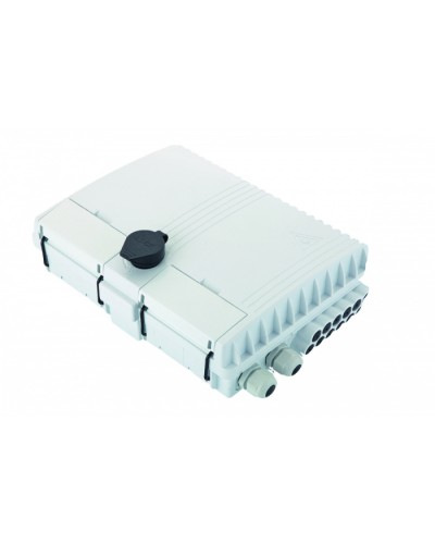 Бокс оптический настенный FTTx, IP65, 16 адаптеров, белый Eurolan (48P-00-16-65WT) во Владивостоке Проходные адаптеры и розетки оптические Pintop.ru