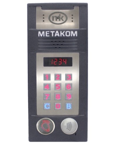 Многоабонентый антивандальный блок вызова со встроенной видеокамерой Метаком MК2018-RFMFСV во Владивостоке Блоки вызова многоабонентные Pintop.ru